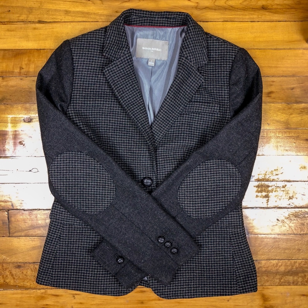 Banana Republic Blazer Jacket With Elbow Patches